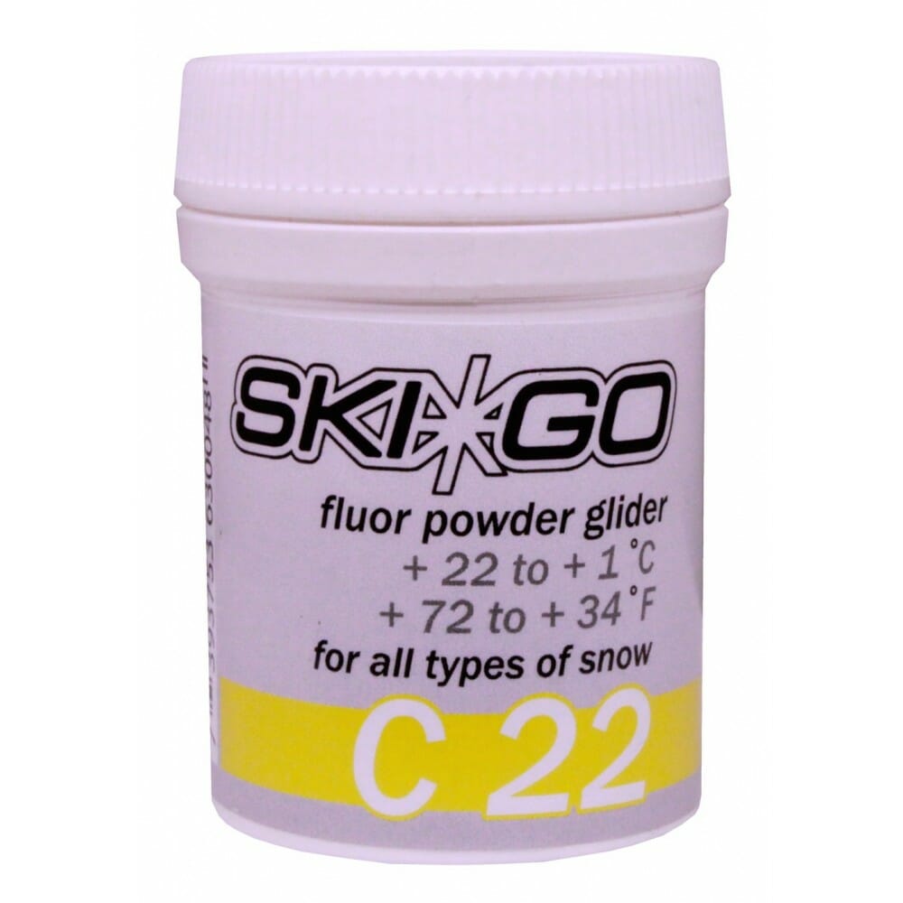 Vasaloppsveckans första vallarekommendation indikerar SKIGO HF LDQ 157 2.0 + C22 pulver samt klister (XC Blå + mix 50/50 av HF Universal och Violett)
