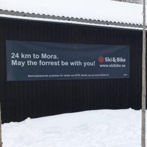 24 km to Mora. May the forest be with you!