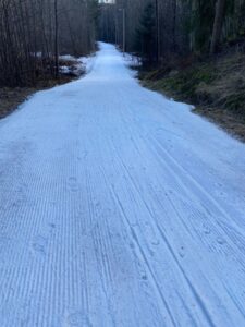 Vasaloppsveckans första vallarekommendation indikerar SKIGO HF LDQ 157 2.0 + C22 pulver samt klister (XC Blå + mix 50/50 av HF Universal och Violett)