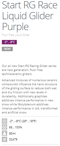 Start RG Race Liquid Glider Purple, 80ml