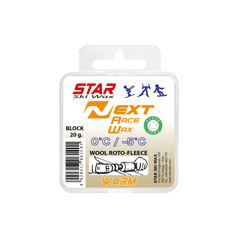 Star NEXT Racewax Warm Block +5 - -5, 20g