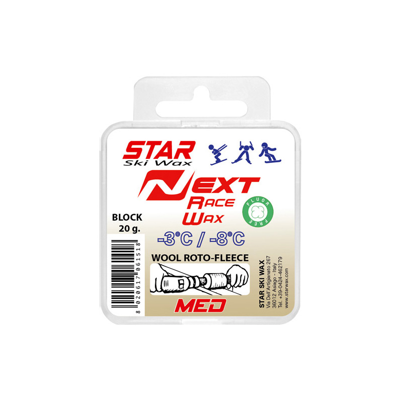 Star NEXT Racewax Med Block -3 - -8, 20g