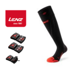 Lenz värmestrumpor stlk 45-47 - Paket Heat Sock 6.0 Toe Cap Merino Compression + Lithium pack rcB 1200 batteripack (med Bluetooth och App-styrning)