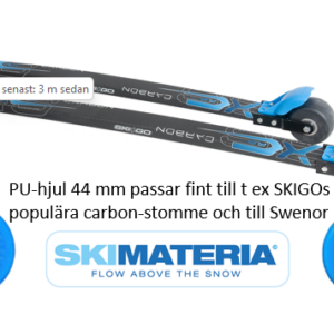 SKIGO Rullskida Classic Carbon Stiff med Skimateria PU-hjul (2:or) med Prolink Race Classic
