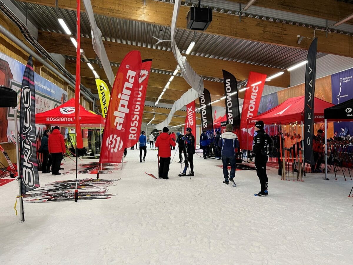Ski&Bike Nordic på leverantörsträff - Ski Clinic i Torsby Skidtunnel