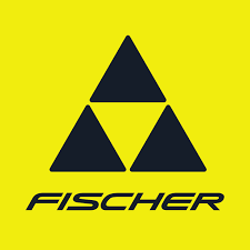 Fischer brand logo: three black triangles forming a larger triangle on a yellow background, with the word FISCHER in italic text beneath.
